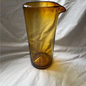 Amber Glass Pitcher